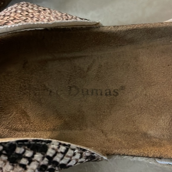 Pierre Dumas reptile print ankle strap chunky platform shoes 6 - Picture 5 of 6